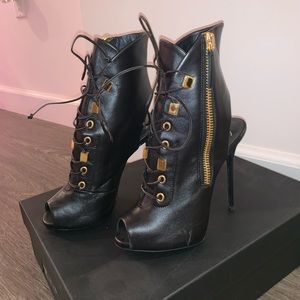 Giuseppe Zanotti Black leather booties I770070